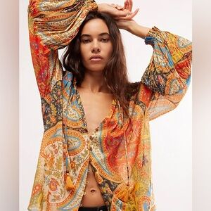 SPELL Belladonna handkerchief blouse